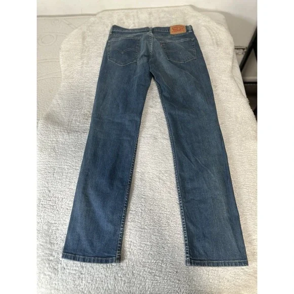 Levi's 511 Mens Blue Denim Slim Jeans Size 34x34 Act (34x32) Pants - Picture 2 of 9